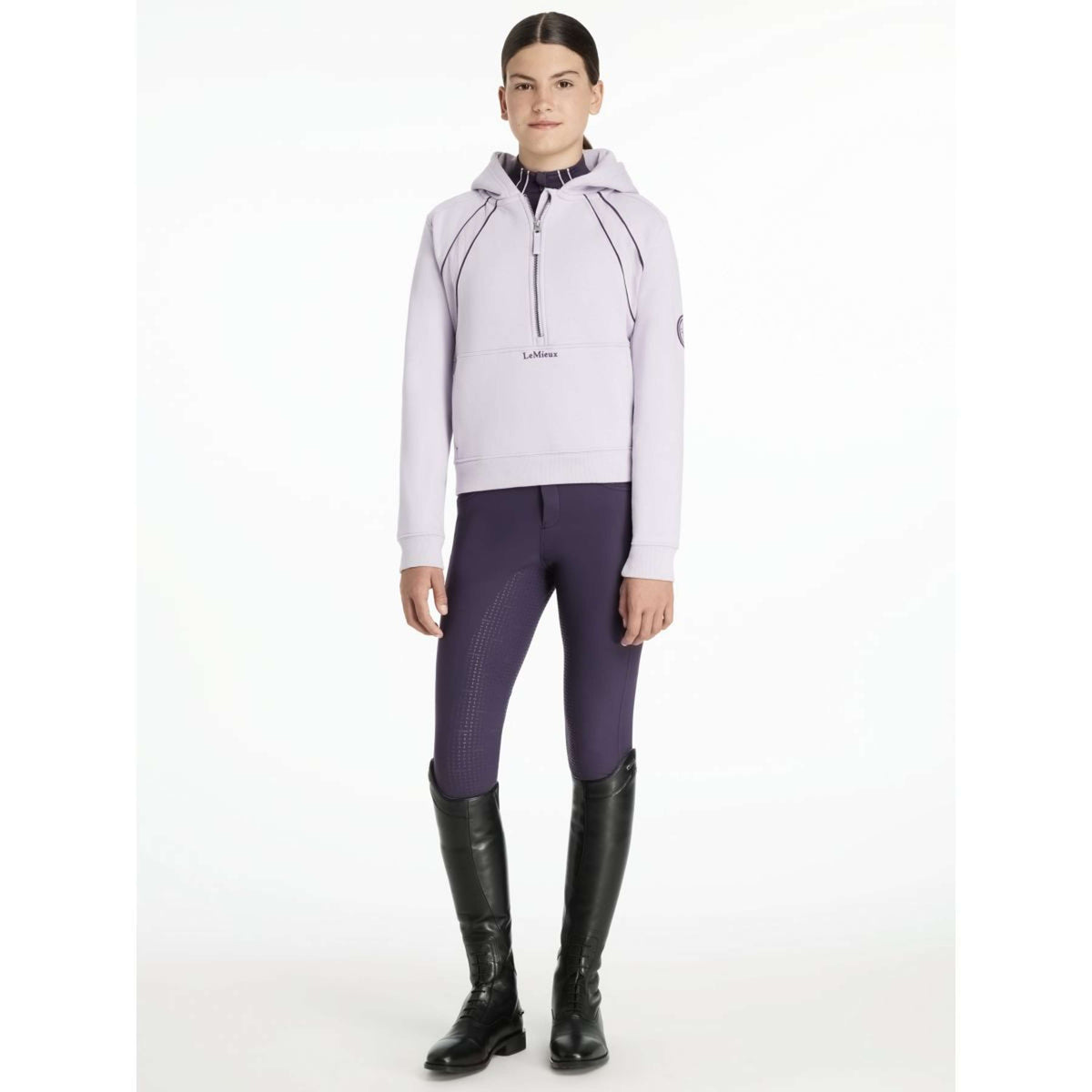 LeMieux Felpa con cappuccio Young Rider Hettie Lilla