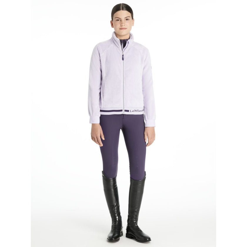 LeMieux Felpa con cappuccio e zip Young Rider Libby Fleece Lilla