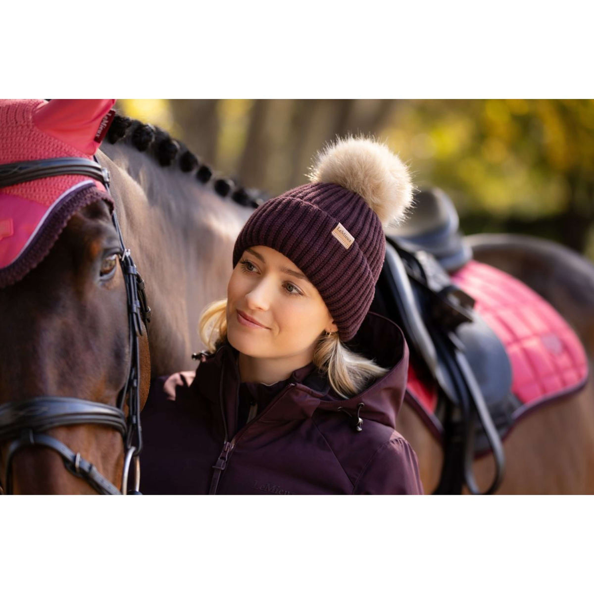 LeMieux Beanie Clara Rib Damson