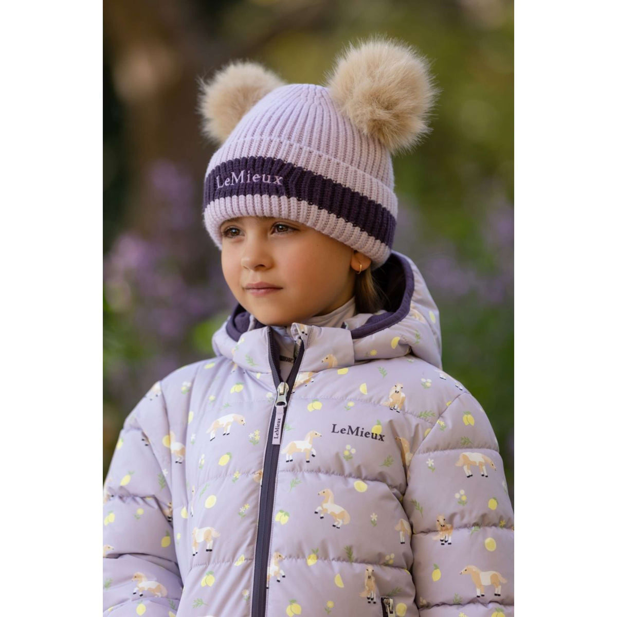 LeMieux Beanie Mini Double Pom Bambini Lilla