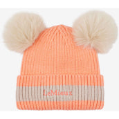 LeMieux Beanie Mini Double Pom Bambini Peach Punch