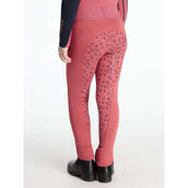 LeMieux Leggings da Equitazione Mini Full Grip Bambini Cranberry