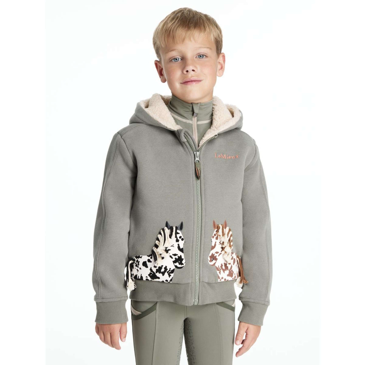 LeMieux Felpa con cappuccio e zip Mini Charlie Pony Bambini Rosemary
