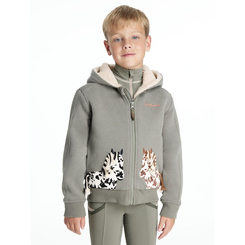 LeMieux Felpa con cappuccio e zip Mini Charlie Pony Bambini Rosemary