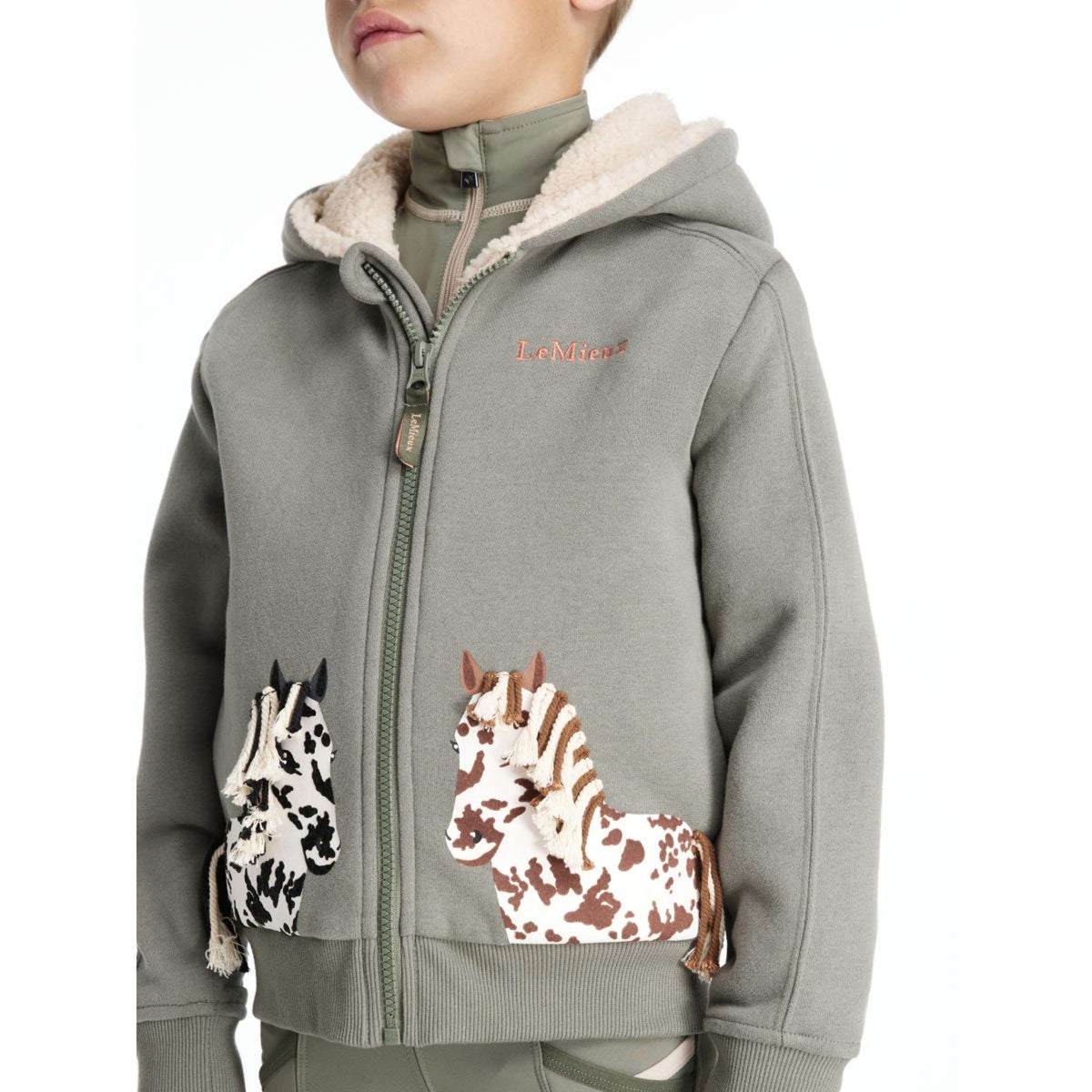 LeMieux Felpa con cappuccio e zip Mini Charlie Pony Bambini Rosemary