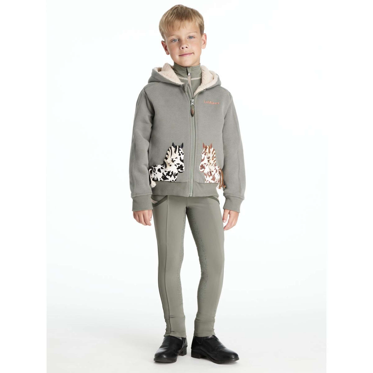 LeMieux Felpa con cappuccio e zip Mini Charlie Pony Bambini Rosemary