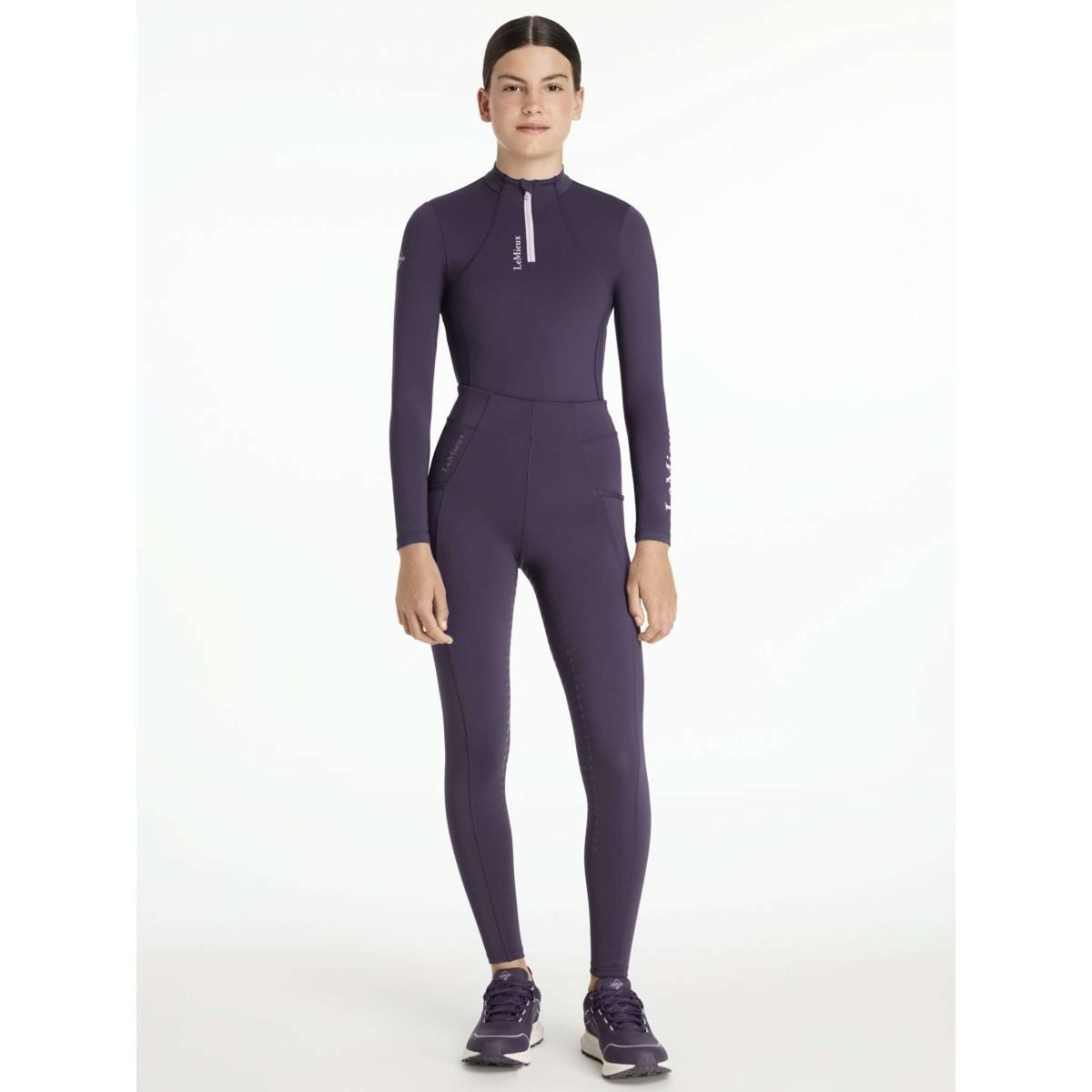 LeMieux Leggings da Equitazione Young Rider Orla Full Grip Juniper