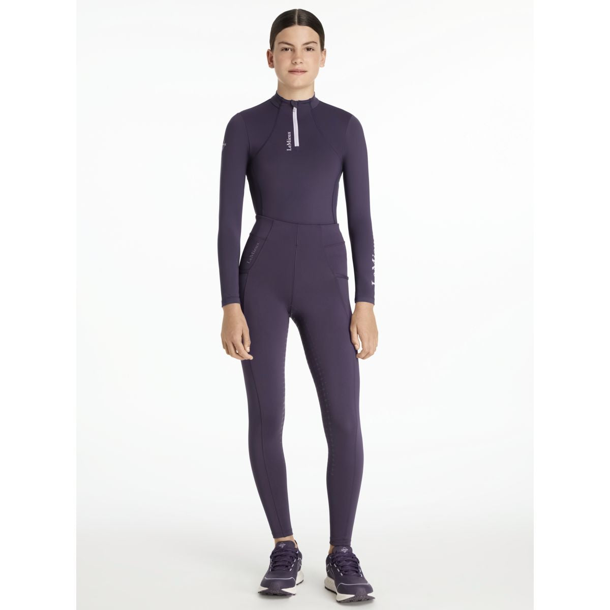 LeMieux Leggings da Equitazione Young Rider Orla Full Grip Juniper