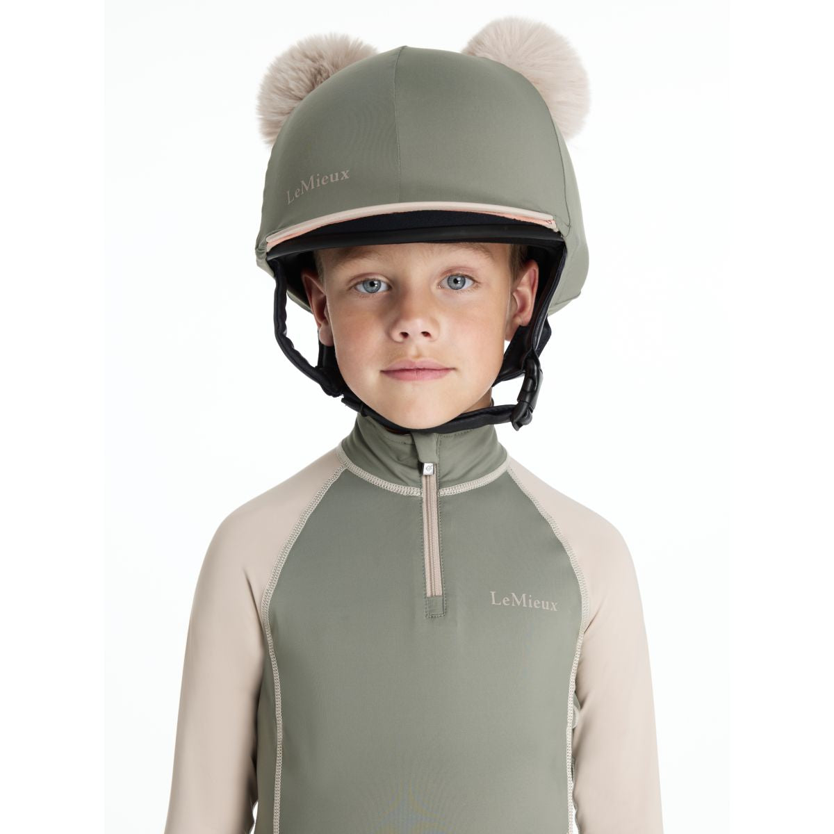 LeMieux Copricappuccio Mini Double Pom Bambini Rosemary