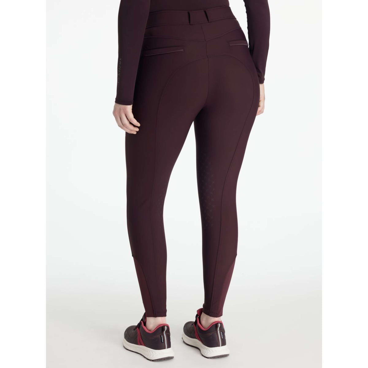LeMieux Pantaloni da Equitazione Isabelle Full Grip Damson
