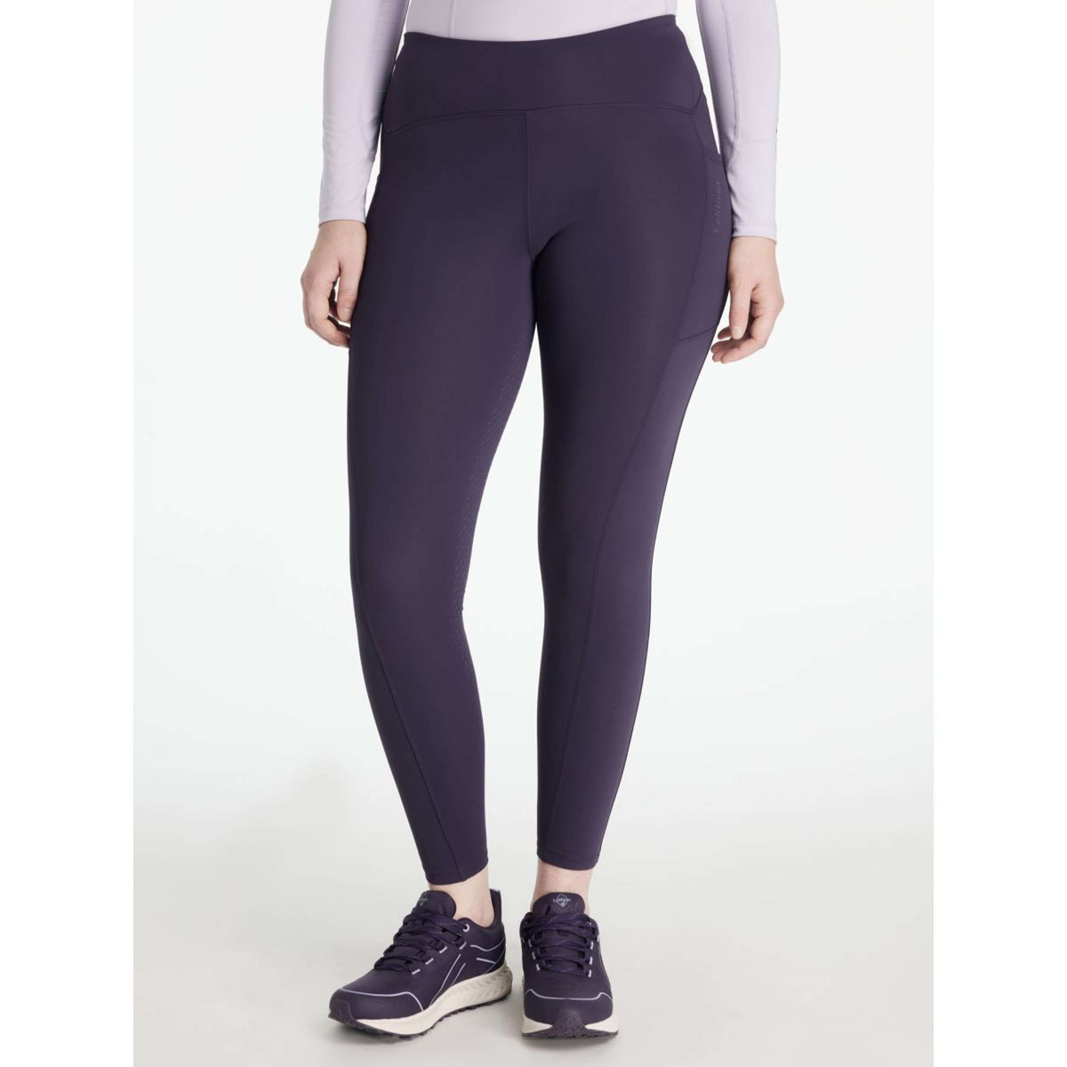 LeMieux Leggings da Equitazione Natalie Brushed Juniper