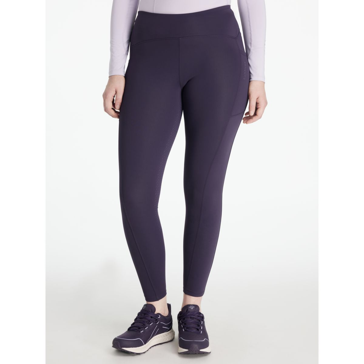 LeMieux Leggings da Equitazione Natalie Brushed Juniper