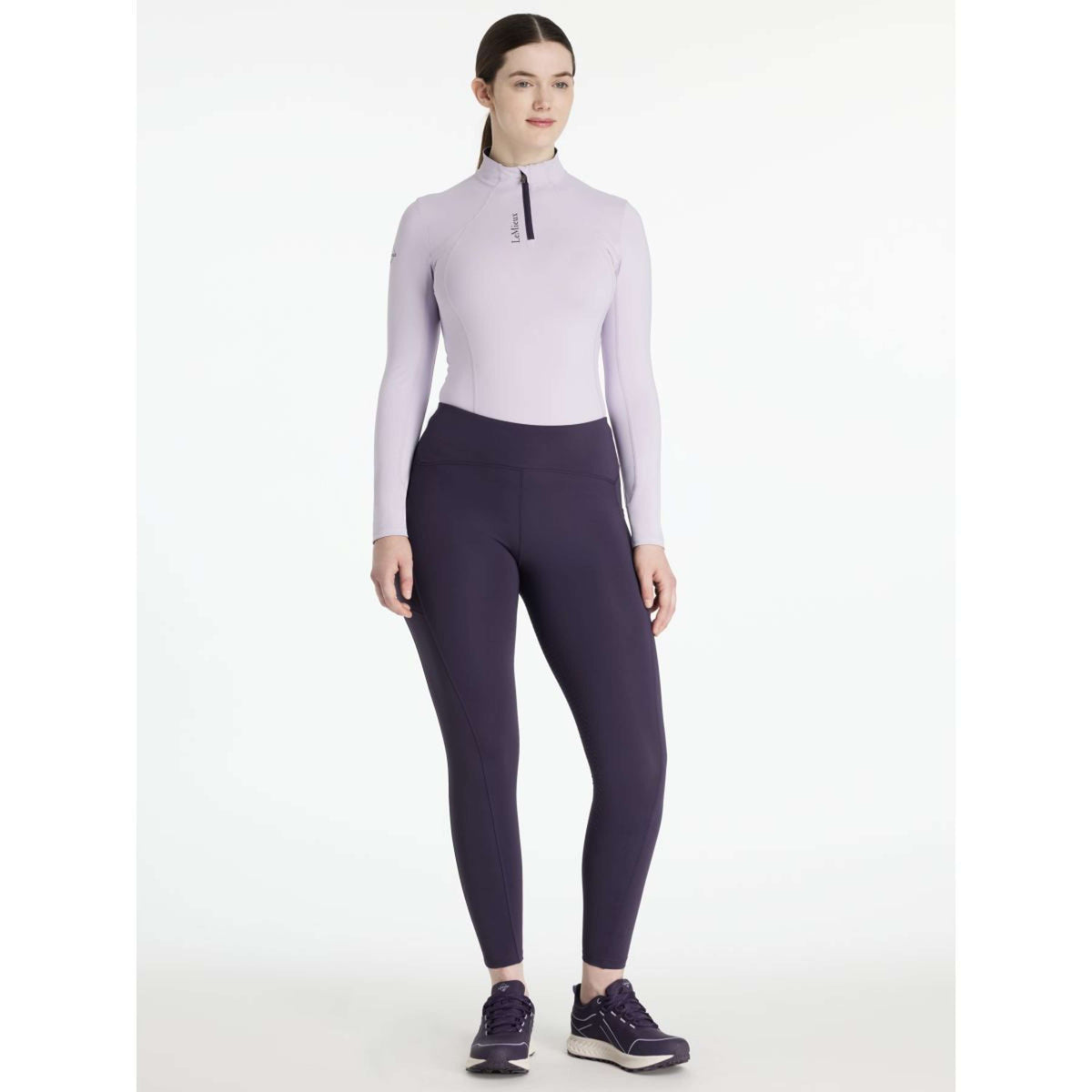 LeMieux Leggings da Equitazione Natalie Brushed Juniper