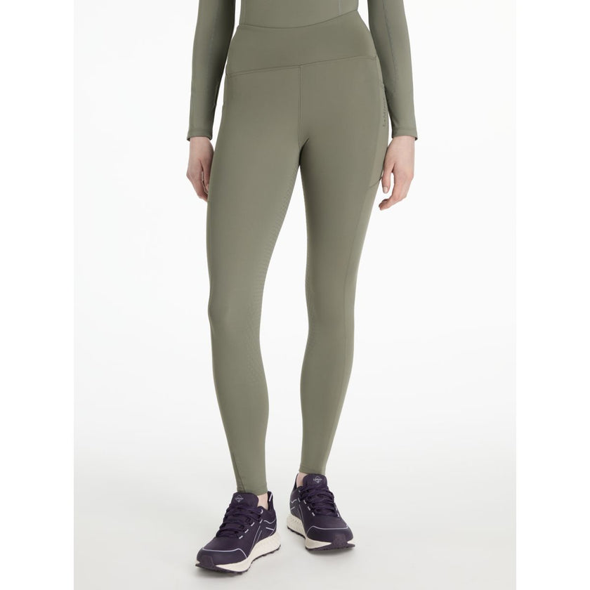 LeMieux Leggings da Equitazione Natalie Brushed Rosemary