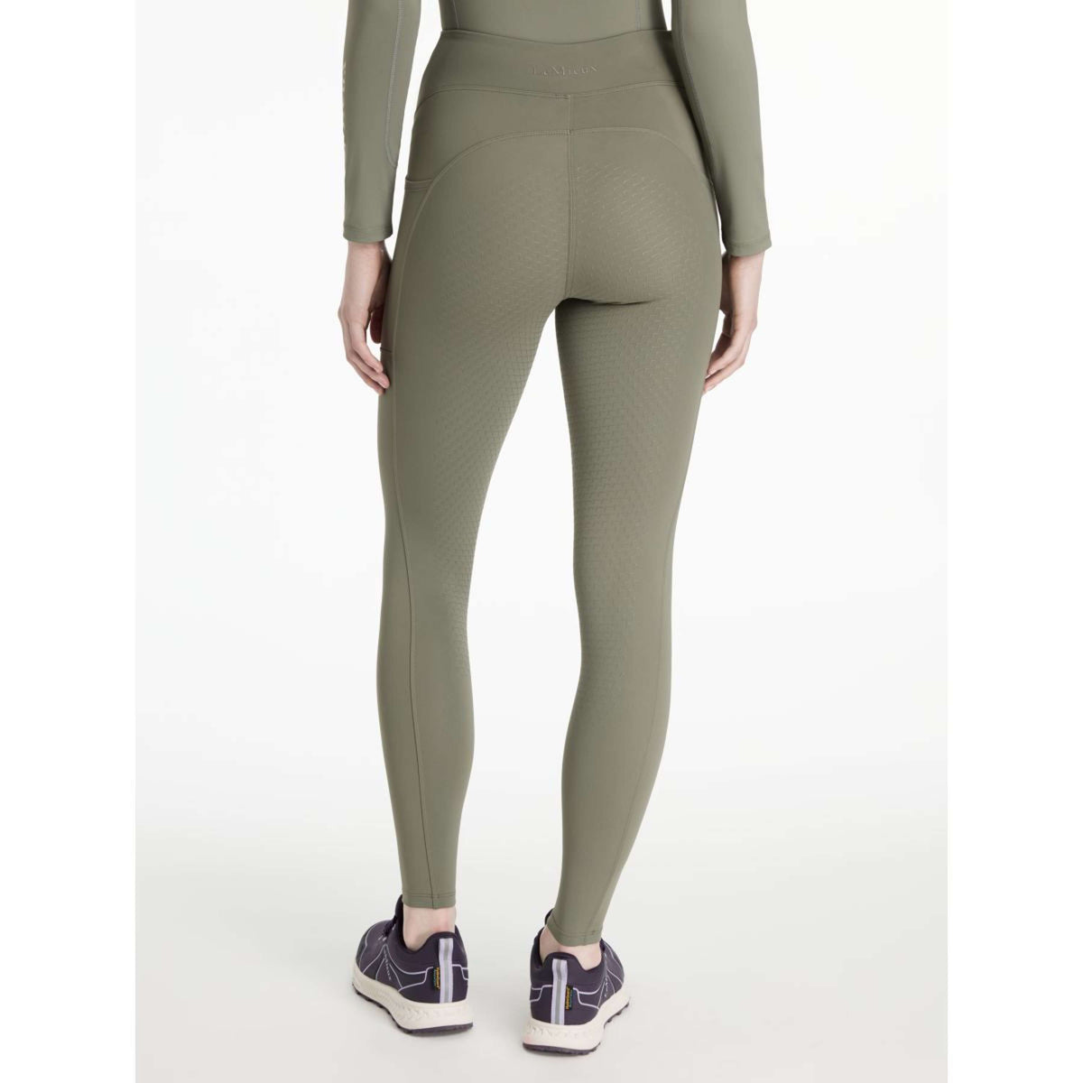 LeMieux Leggings da Equitazione Natalie Brushed Rosemary