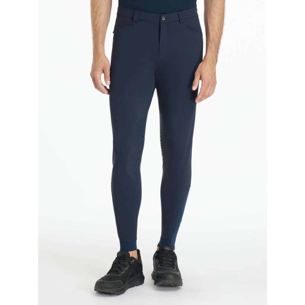 LeMieux Pantaloni da Equitazione Sports Knee Grip Uomini Navy