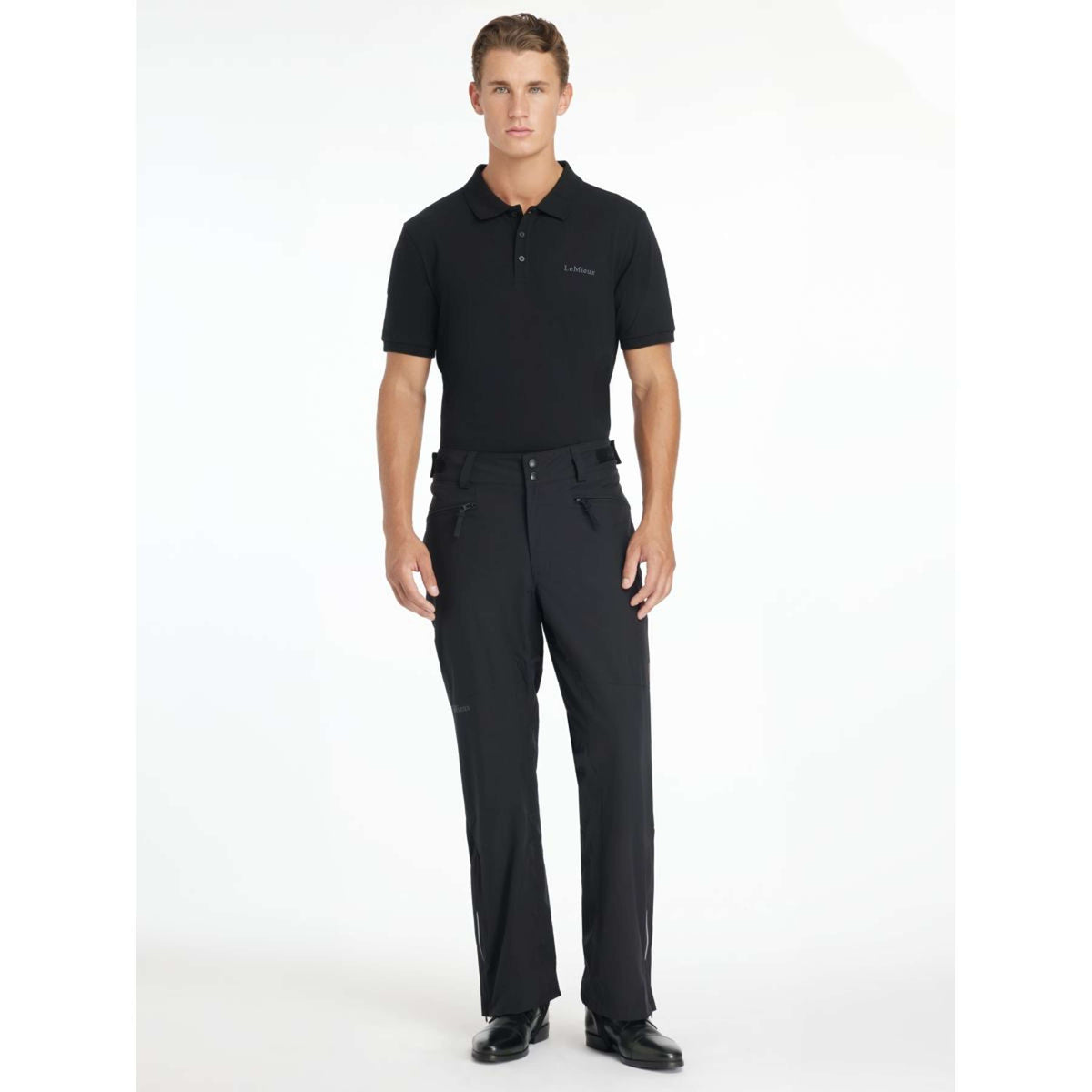LeMieux Pantaloni da Equitazione Drytex Stormwear Waterproof Uomini Nero