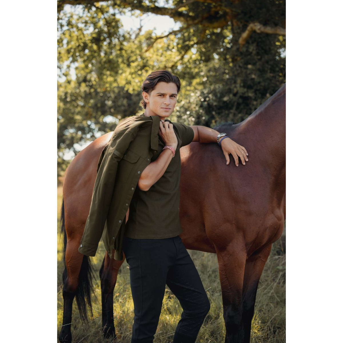 LeMieux Blusa Showerproof Shacket Uomini Alpine