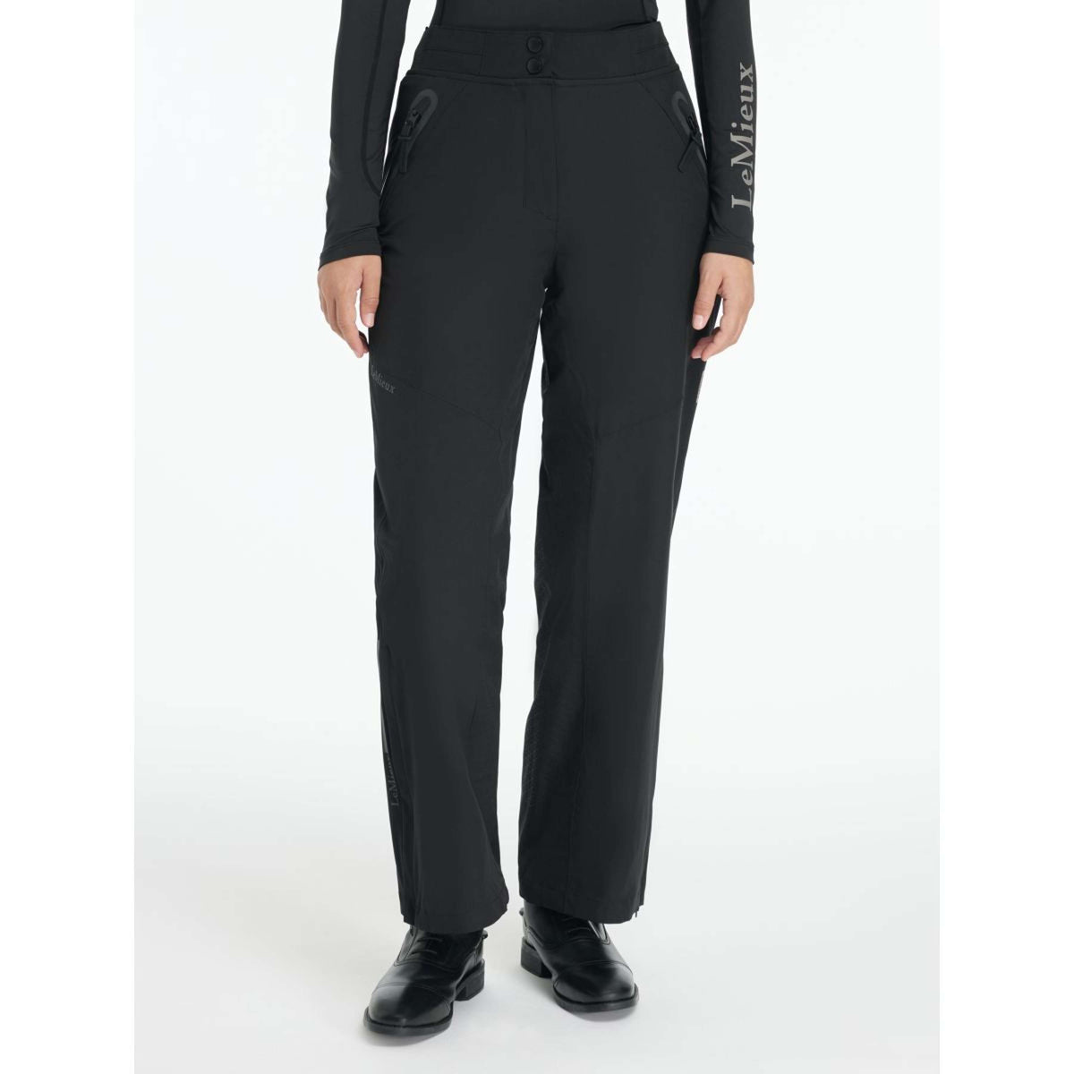 LeMieux Pantaloni da Equitazione Young Rider Drytex Impermeabile Nero