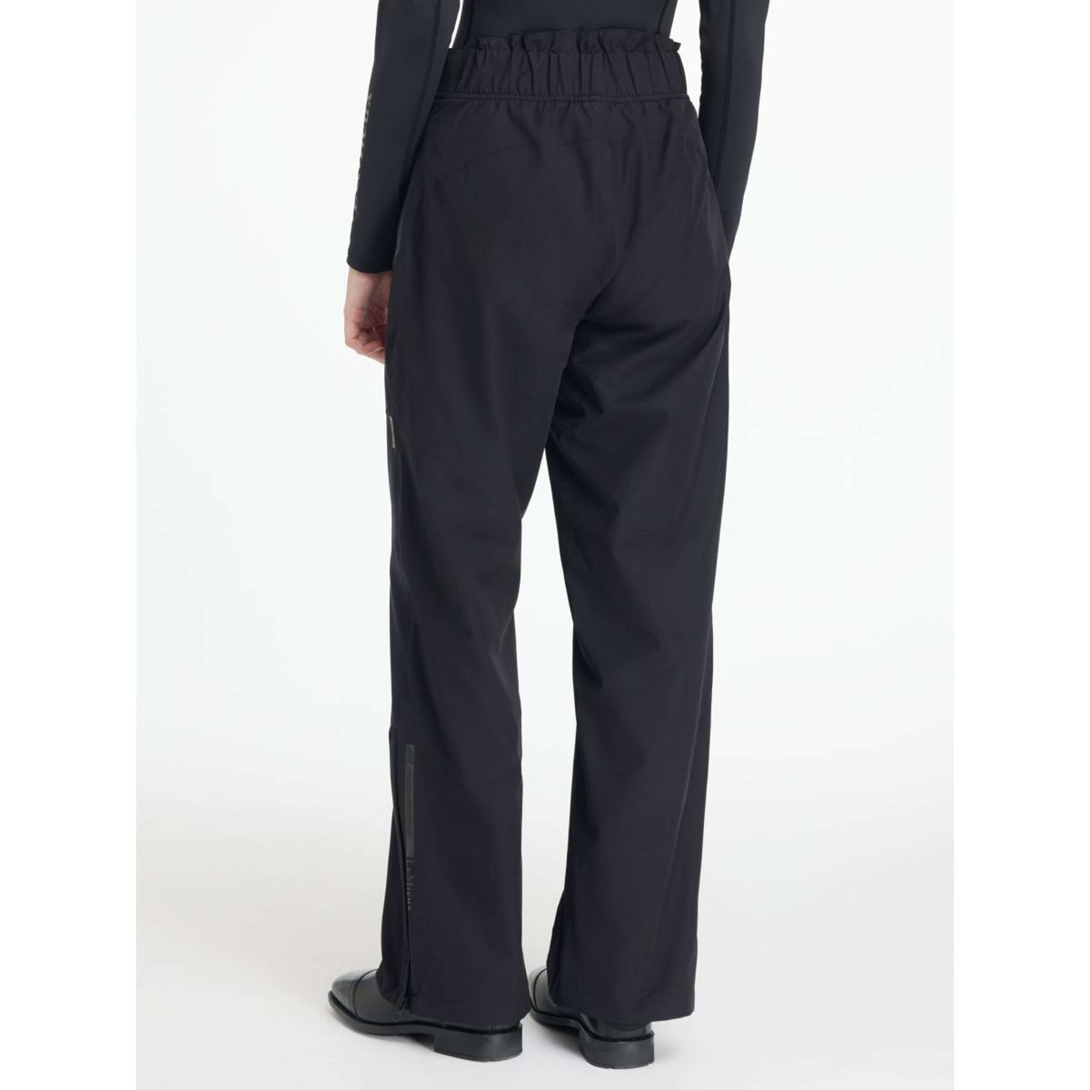 LeMieux Pantaloni da Equitazione Drytex Stormwear Impermeabile Nero