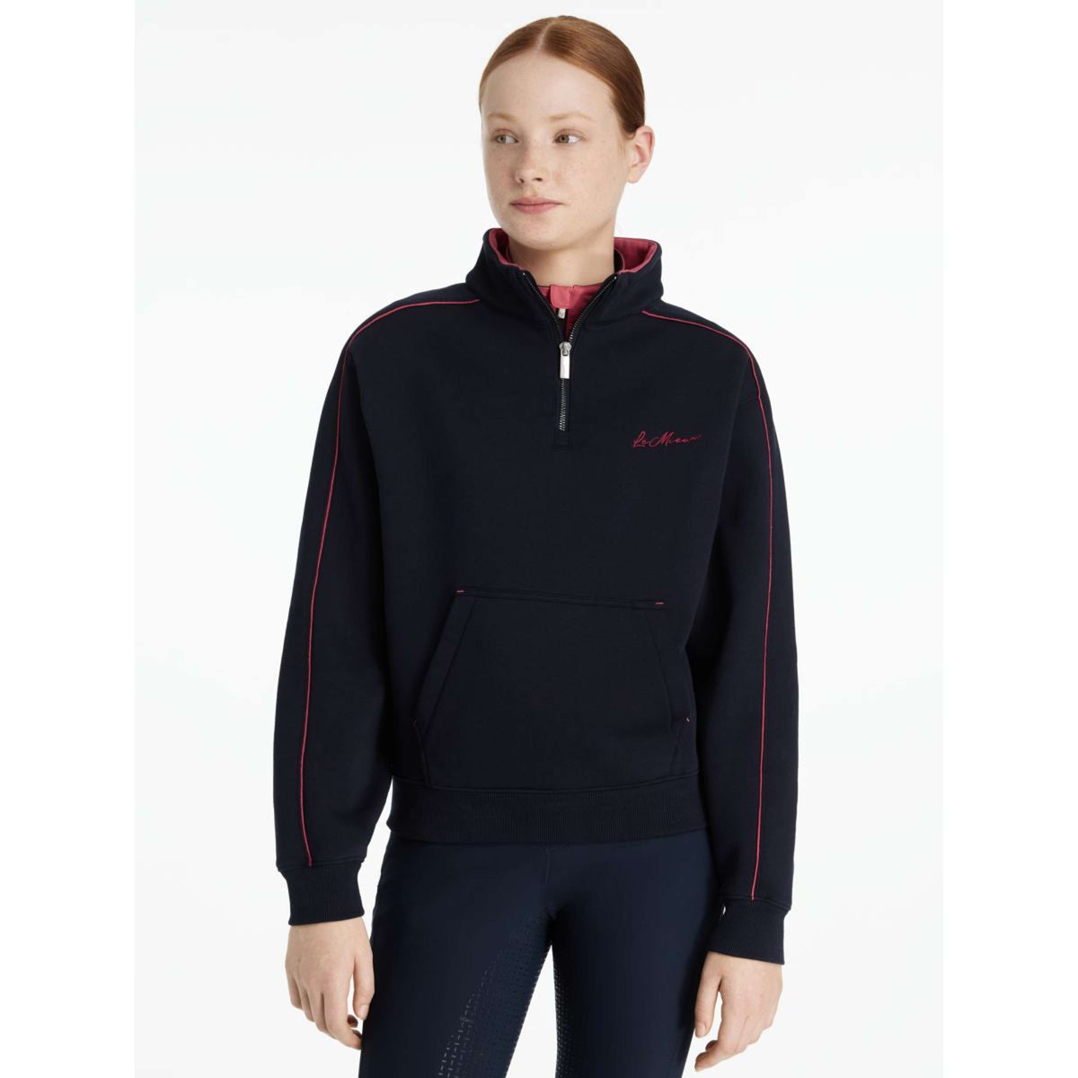 LeMieux Maglione Young Rider Kate Navy/Cranberry