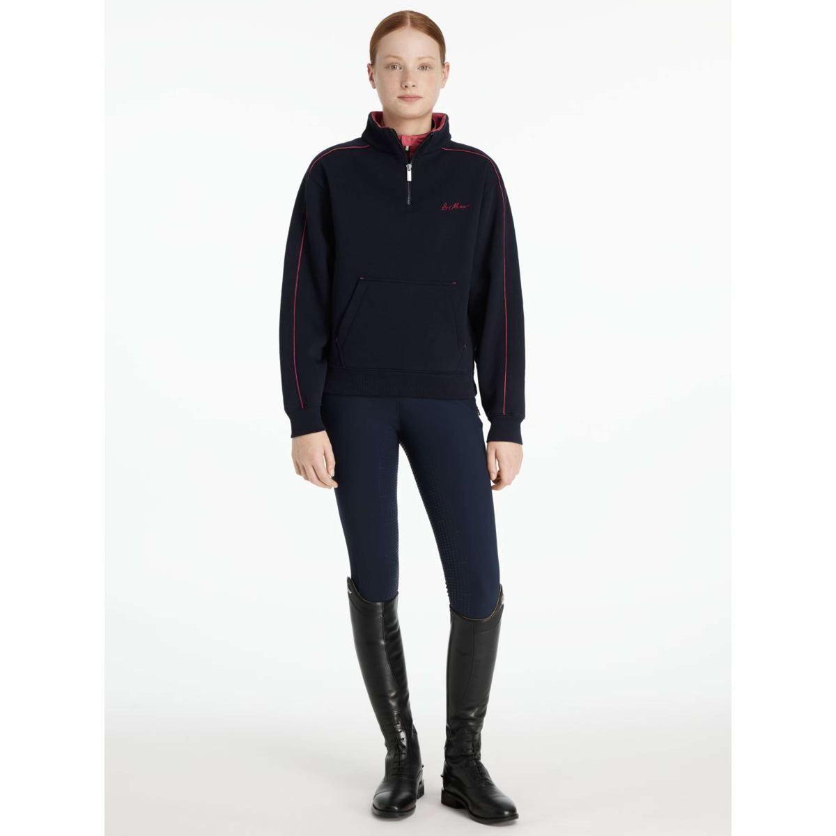 LeMieux Maglione Young Rider Kate Navy/Cranberry