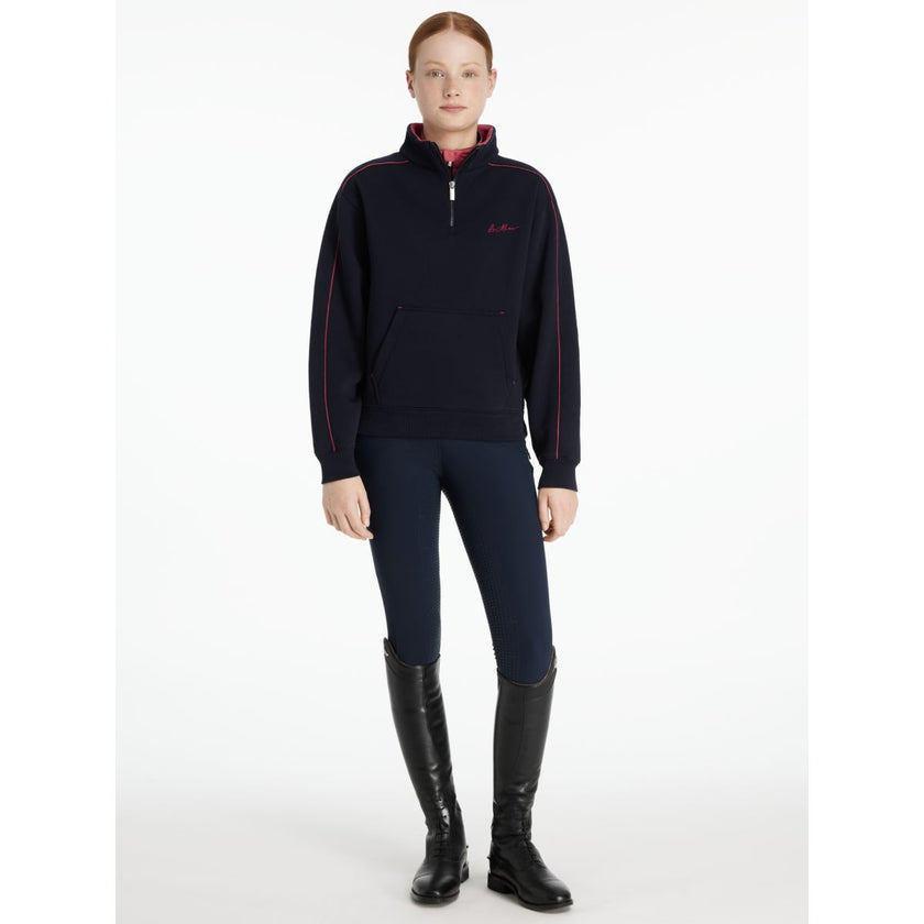 LeMieux Maglione Young Rider Kate Navy/Cranberry LeMieux Maglione Young Rider Kate Navy/Cranberry