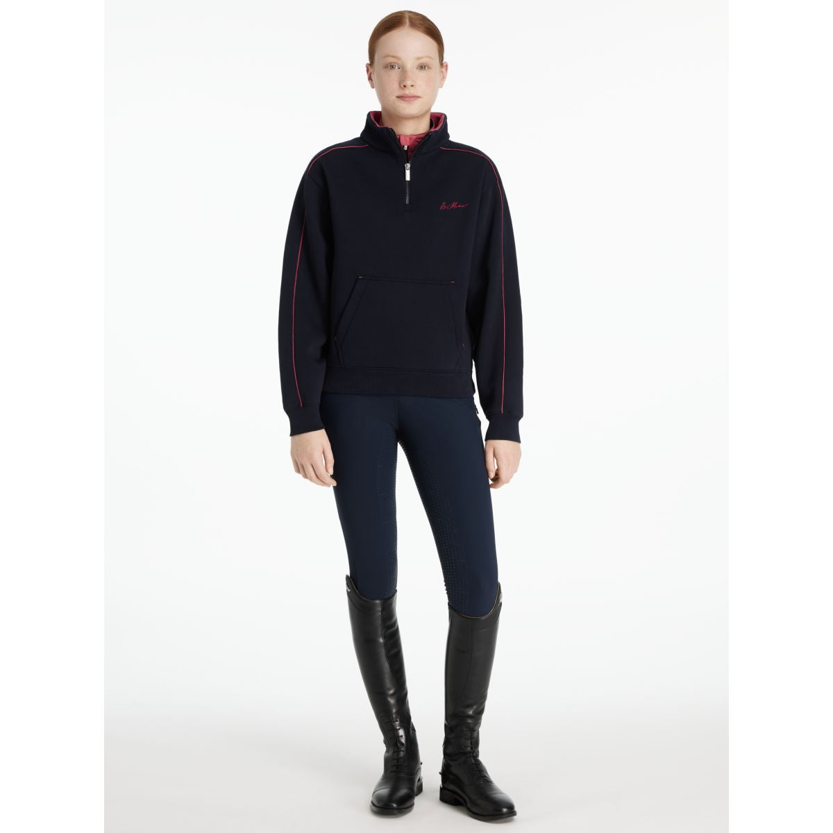 LeMieux Maglione Young Rider Kate Navy/Cranberry