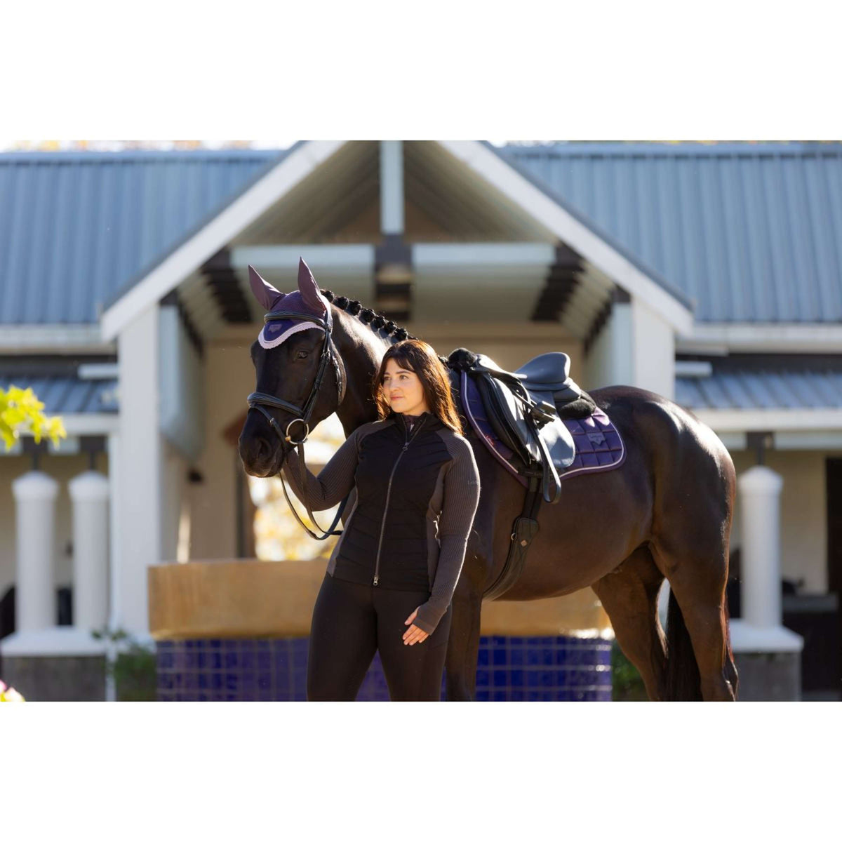 LeMieux Felpa con cappuccio e zip Maddie Nero