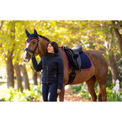 LeMieux Sottosella Suede Dressage Navy/Cranberry