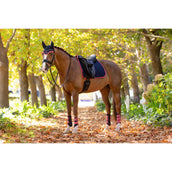 LeMieux Sottosella Suede Dressage Navy/Cranberry
