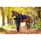LeMieux Sottosella Suede Dressage Navy/Cranberry