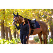 LeMieux Sottosella Suede Dressage Navy/Cranberry