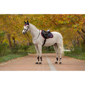 LeMieux Sottosella Loire Classic saltando Navy/Cranberry