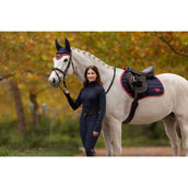 LeMieux Sottosella Loire Classic saltando Navy/Cranberry
