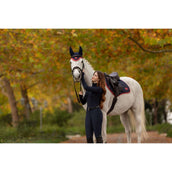 LeMieux Sottosella Loire Classic saltando Navy/Cranberry