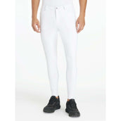 LeMieux Pantaloni da Equitazione Sports Full Grip Uomini Bianco