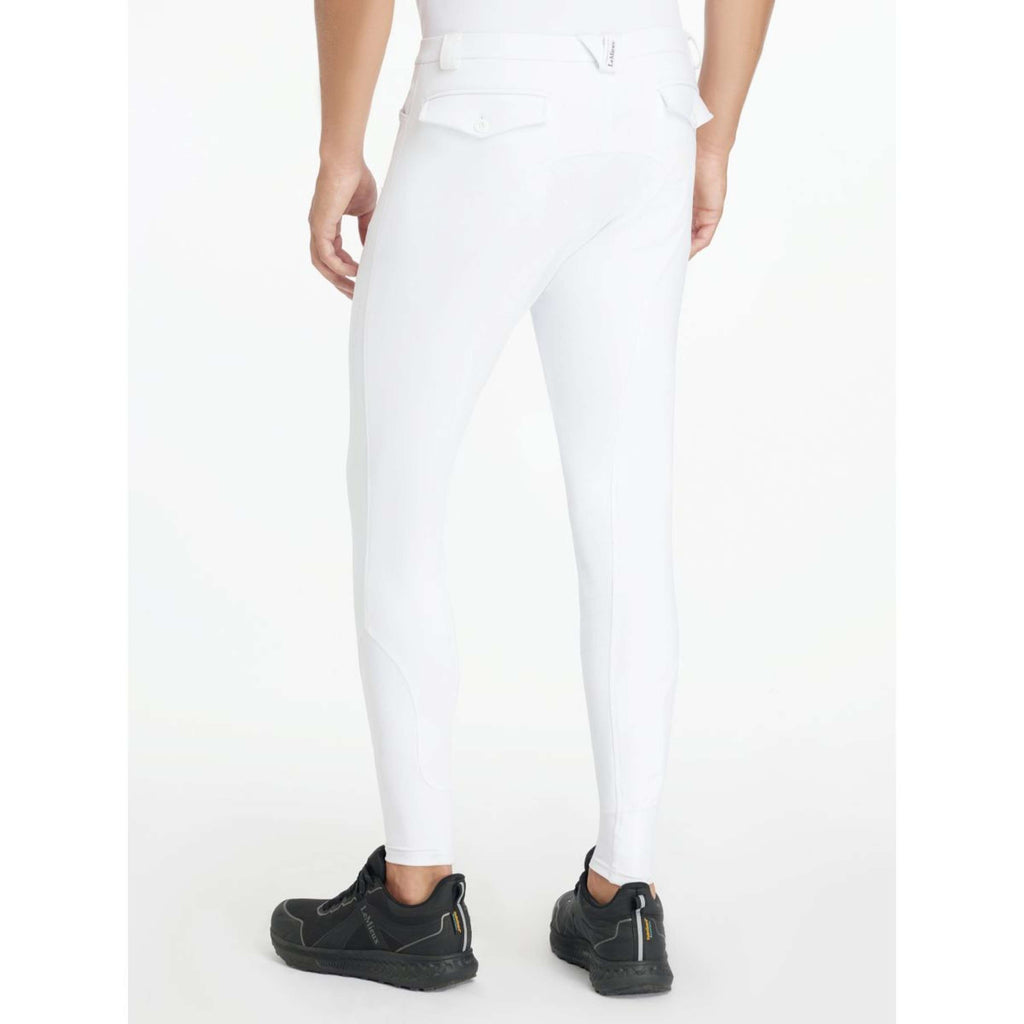 LeMieux Pantaloni da Equitazione Sports Full Grip Uomini Bianco