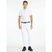 LeMieux Pantaloni da Equitazione Sports Full Grip Uomini Bianco