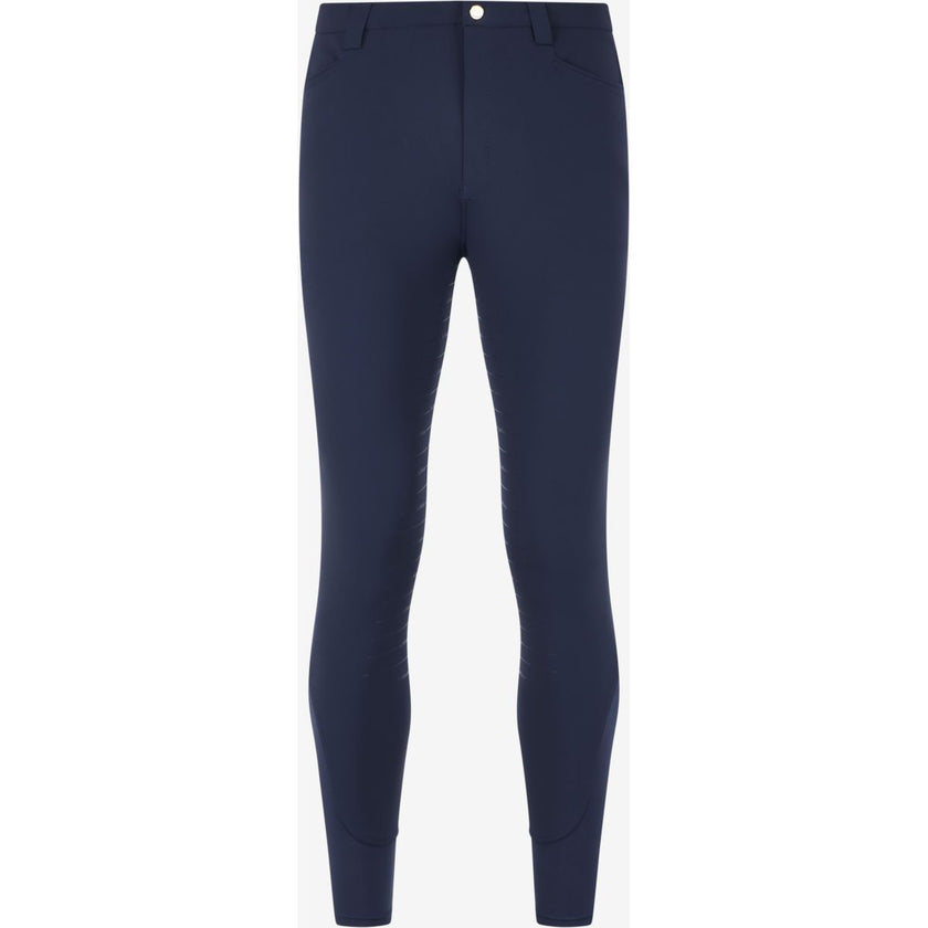 LeMieux Pantaloni da Equitazione Sports Full Grip Uomini Navy