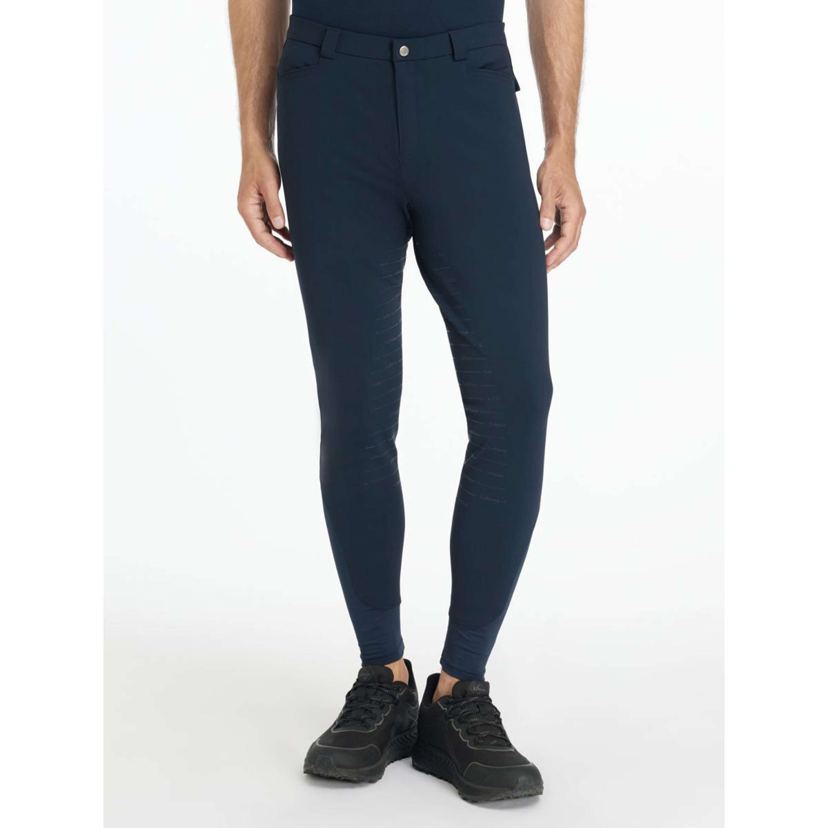 LeMieux Pantaloni da Equitazione Sports Full Grip Uomini Navy