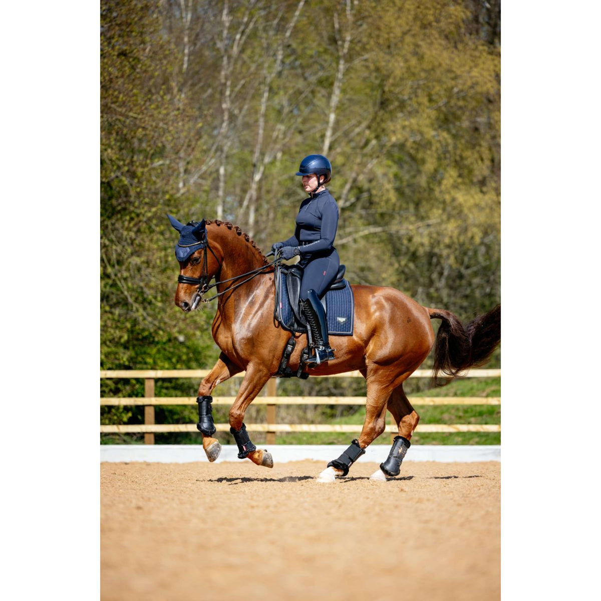 LeMieux Sottosella Puissance Suede Dressage Navy
