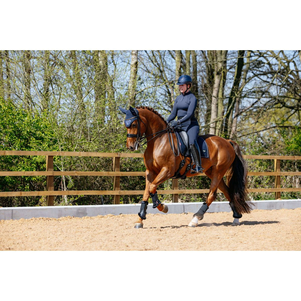 LeMieux Sottosella Puissance Suede Dressage Navy