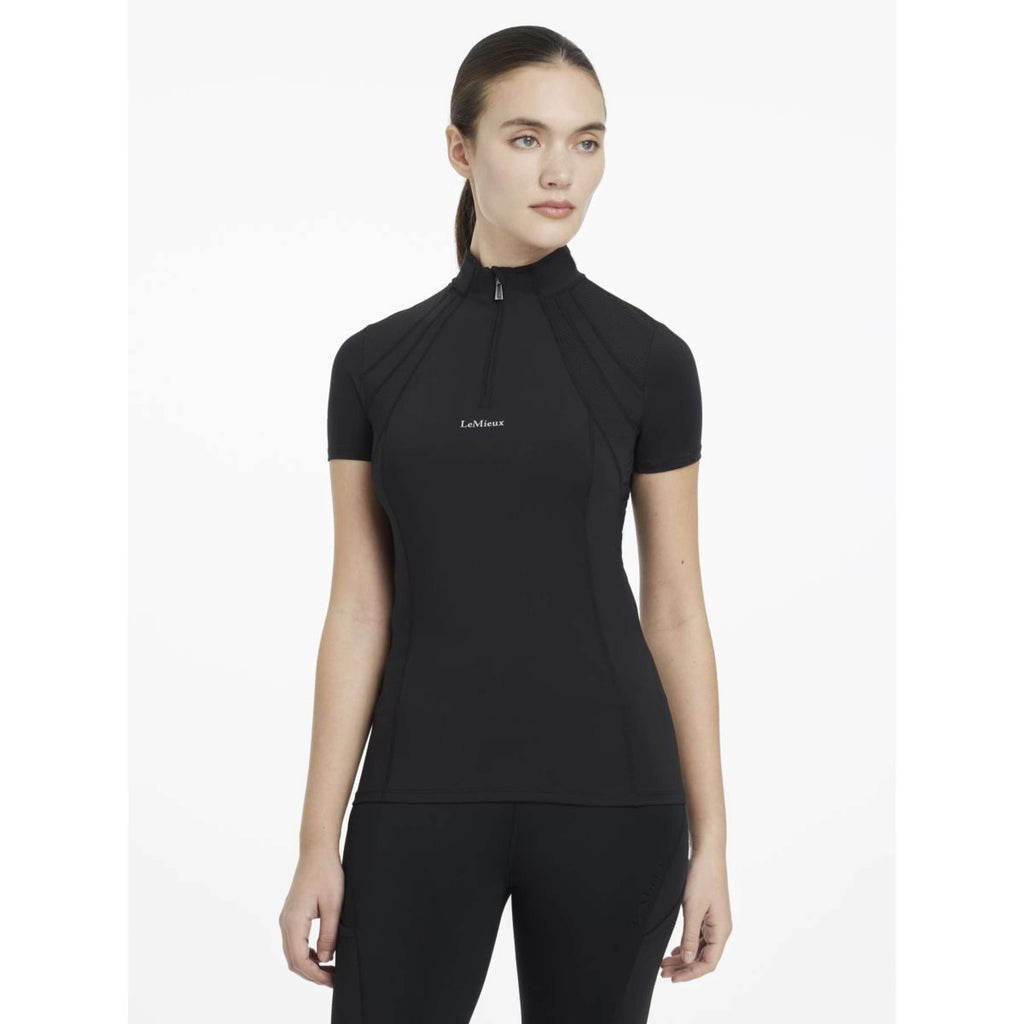 LeMieux Strato di base Mia Mesh Maniche Corte Nero