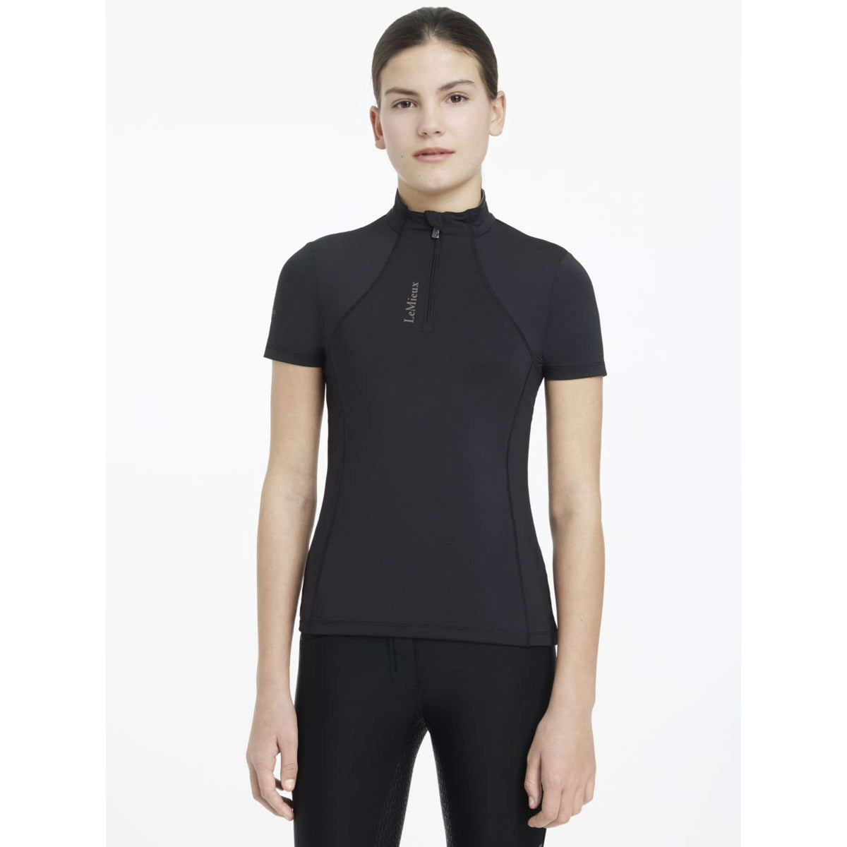 LeMieux Strato di base Young Rider Classique Maniche Corte Nero