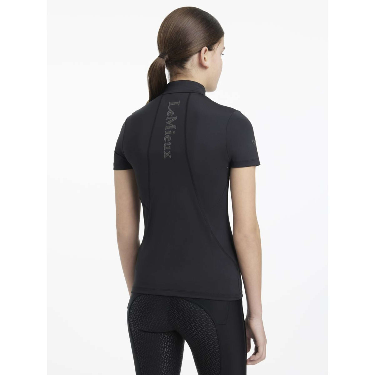 LeMieux Strato di base Young Rider Classique Maniche Corte Nero