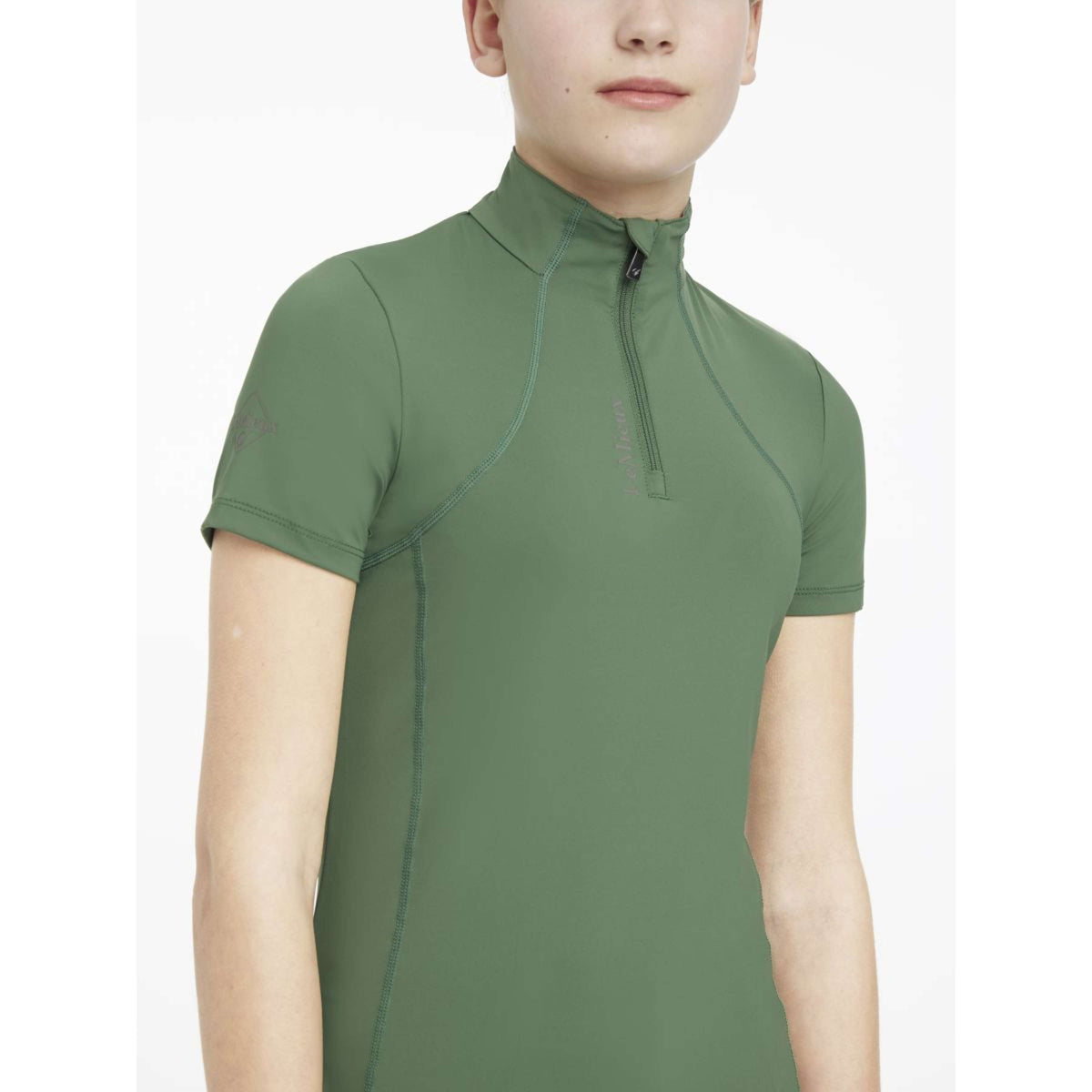 LeMieux Strato di base Young Rider Classique Maniche Corte Hunter Green