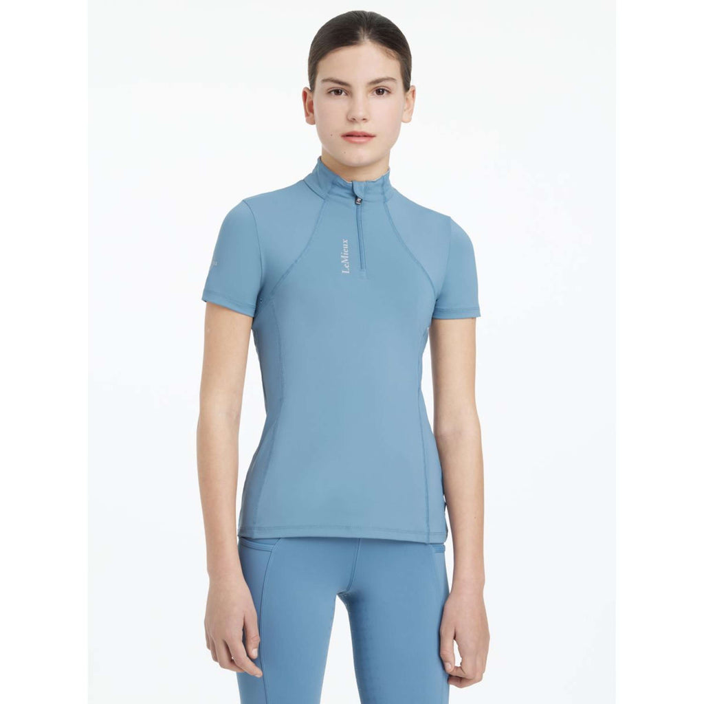 LeMieux Strato di base Young Rider Classique Maniche Corte Ice Blue