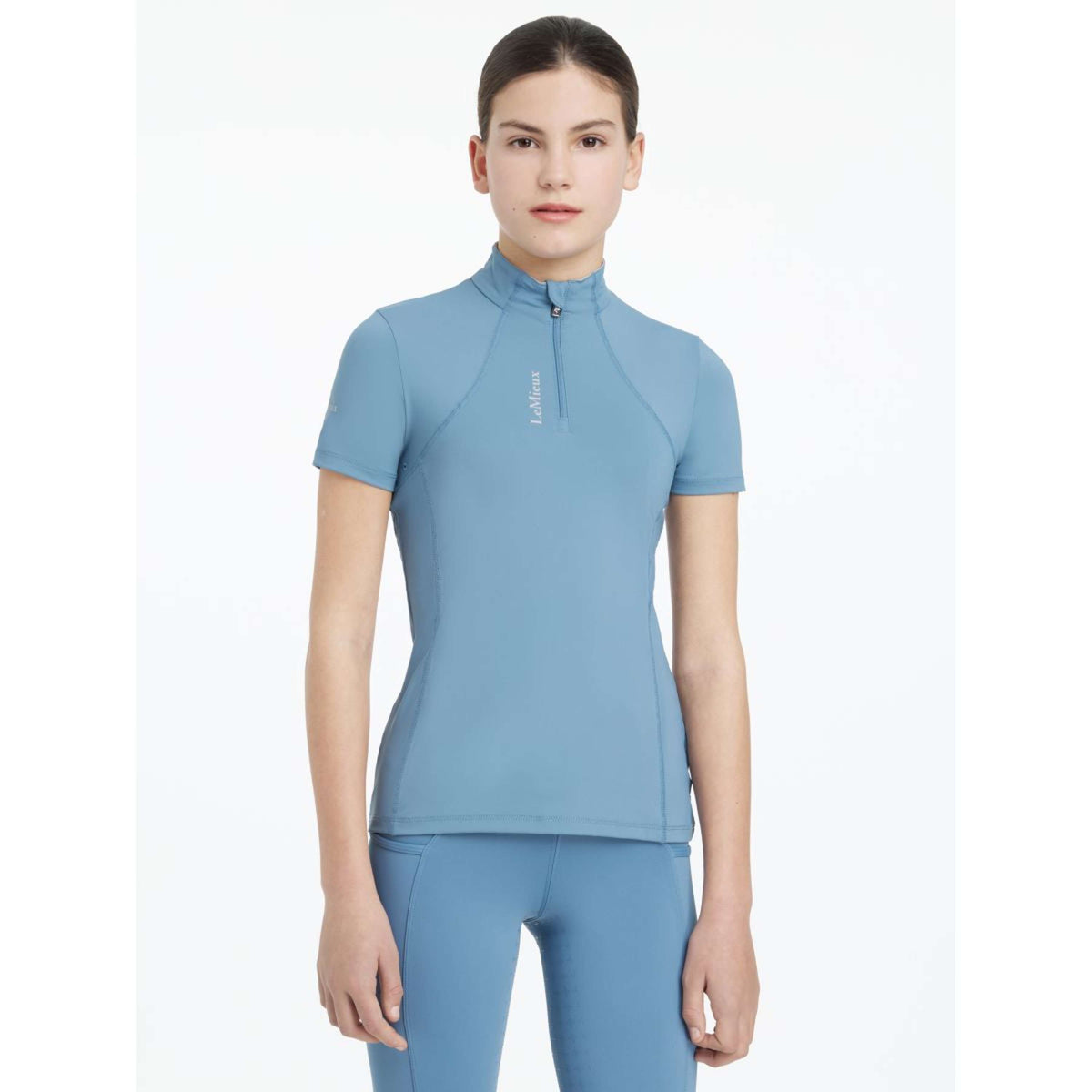 LeMieux Strato di base Young Rider Classique Maniche Corte Ice Blue