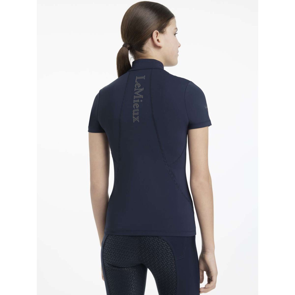 LeMieux Strato di base Young Rider Classique Maniche Corte Navy